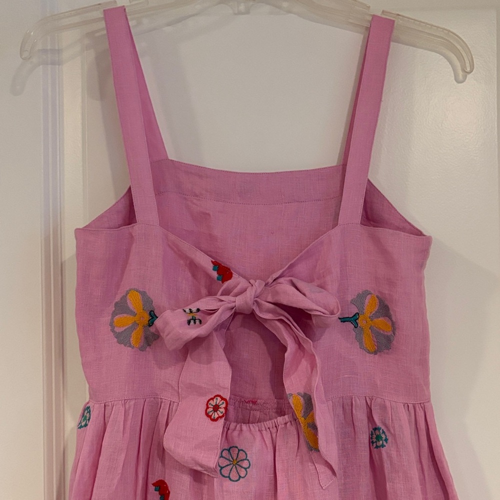 Pink Floral Embroidered Maxi Dress - NWT - Picture 4 of 5